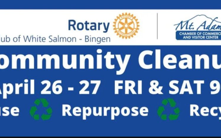 Community Cleanup April 26-27, 9 a.m. to 5 p.m.